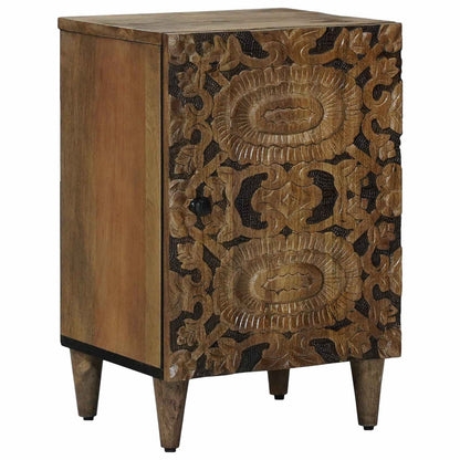 Bathroom Furniture Set with Drawer 5 pcs Brown Solid Mango Wood