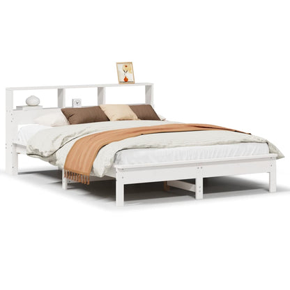 Bed Frame | White | Solid pine wood, Plywood | Double | Bed Frame