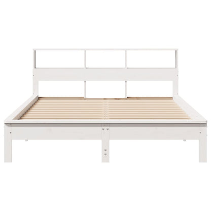 Bed Frame | White | Solid pine wood, Plywood | Double | Bed Frame