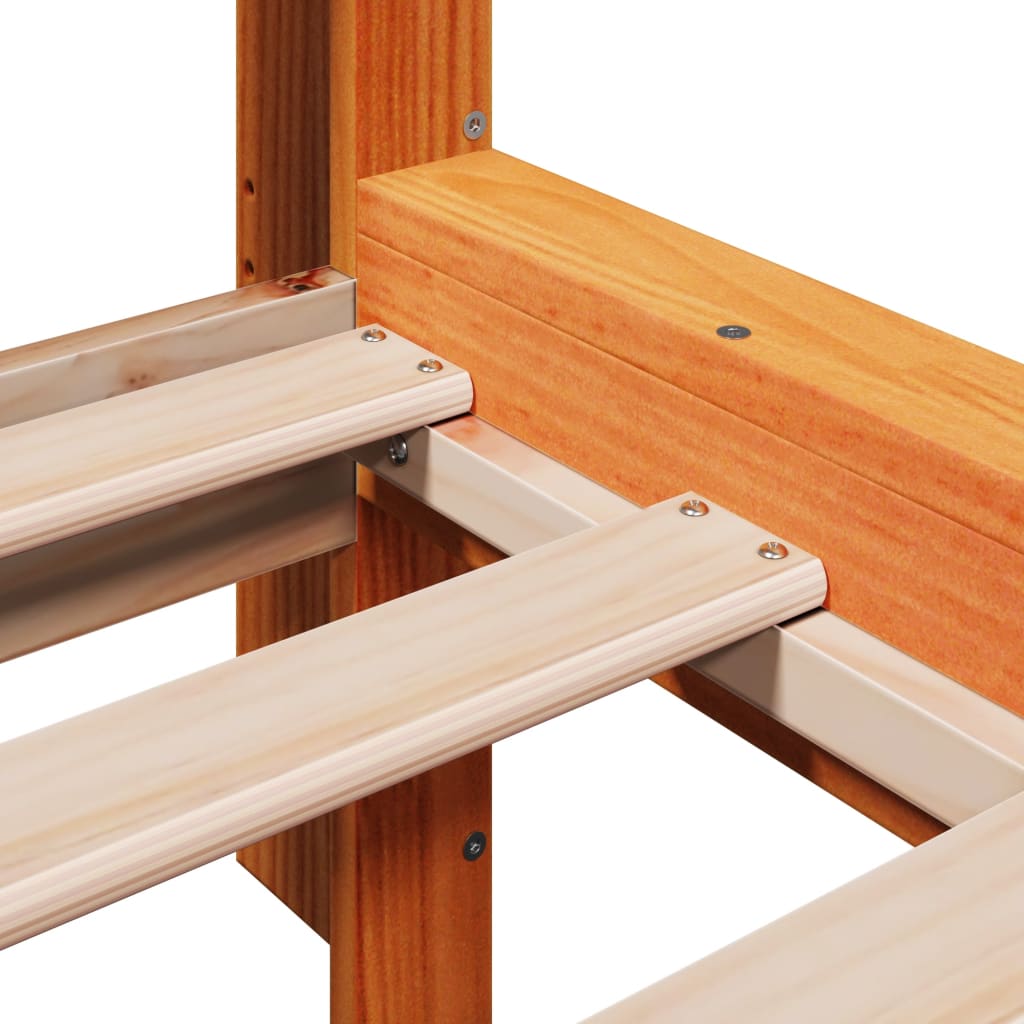 Bed Frame | Wax Brown | Solid Pinewood | Double | Stylish and Durable