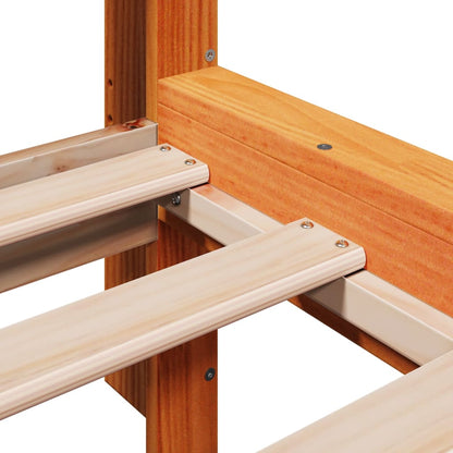 Bed Frame | Wax Brown | Solid Pinewood | Double | Stylish and Durable