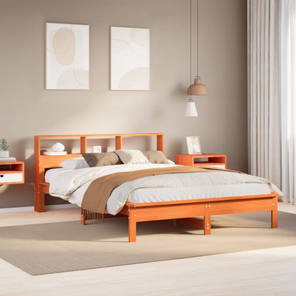 Bed Frame | Wax Brown | Solid Pinewood | Double | Stylish and Durable