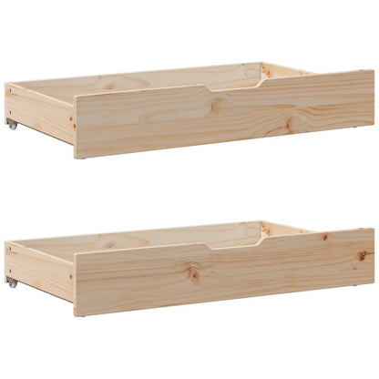 Bed Frame without Mattress 90x200 cm Solid Wood Pine