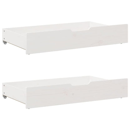Bookcase Bed without Mattress White 140x200 cm Solid Wood Pine