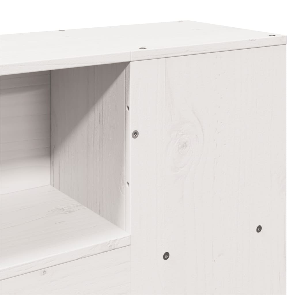 Bed Frame without Mattress White 160x200 cm Solid Wood Pine