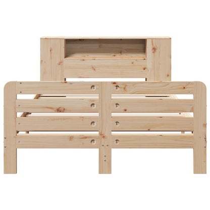 Bed Frame without Mattress 135x190 cm Double Solid Wood Pine