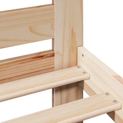 Bed Frame without Mattress 135x190 cm Double Solid Wood Pine