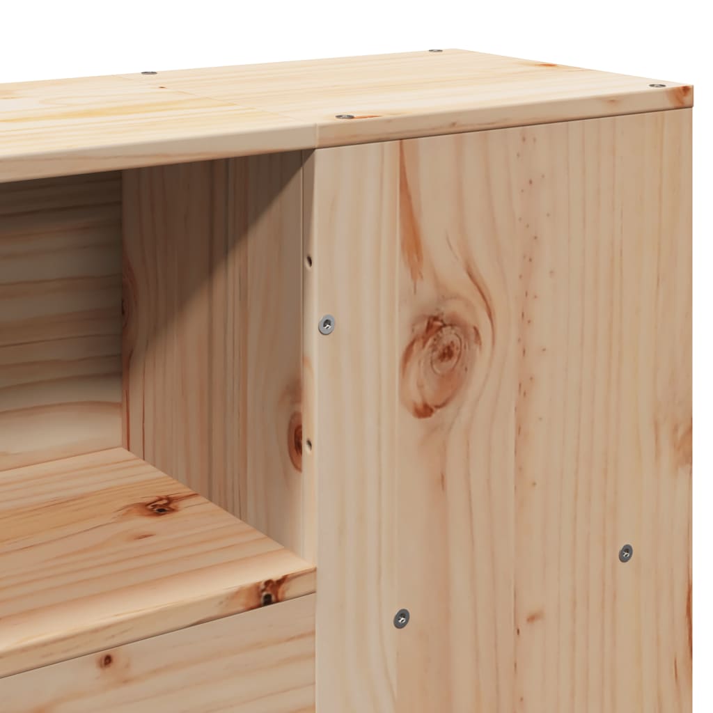 Bed Frame without Mattress 135x190 cm Double Solid Wood Pine