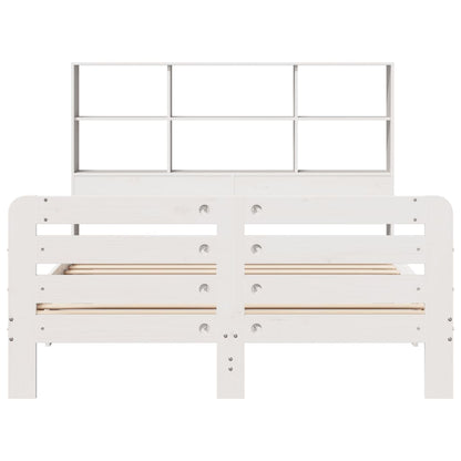 Bed Frame without Mattress White 140x200 cm Solid Wood Pine