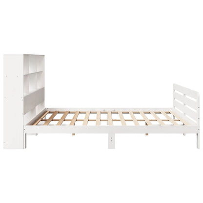 Bed Frame without Mattress White 180x200 cm Super King Solid Wood Pine