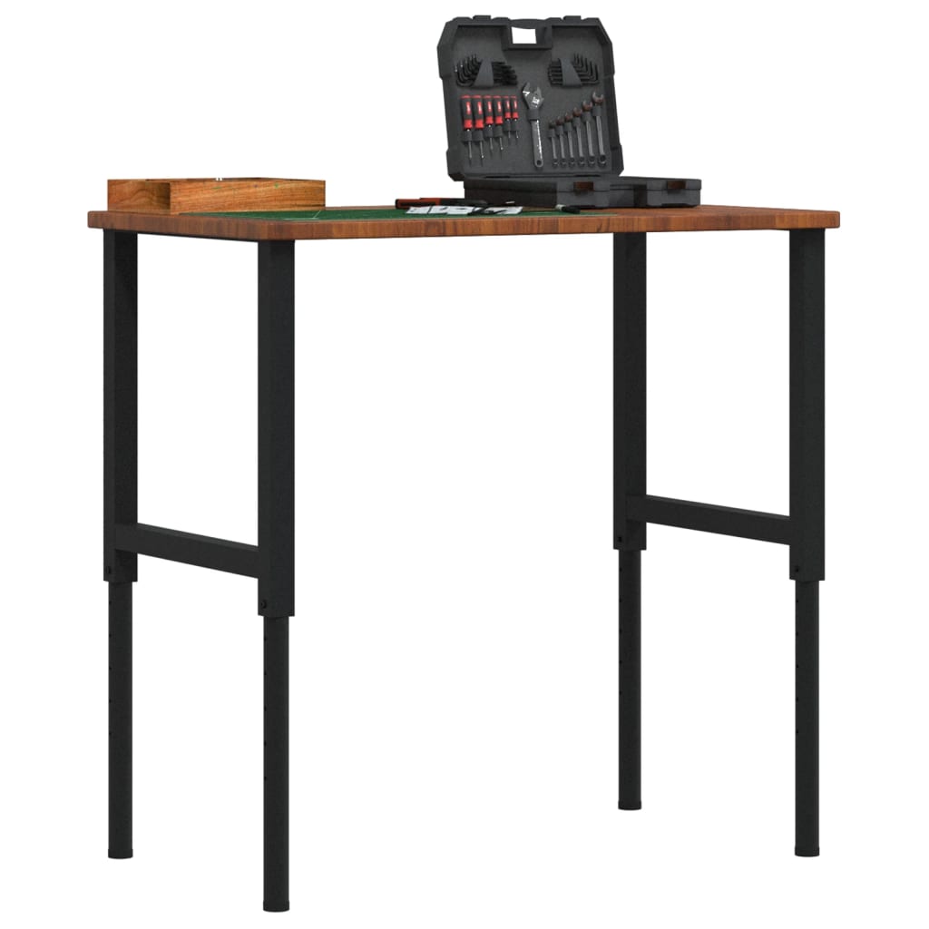Workbench Dark Brown 100x60x(71.5-98) cm Rectangular