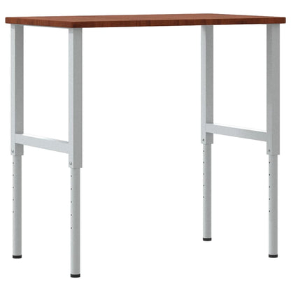 Workbench Dark Brown 100x60x(71.5-98) cm Rectangular