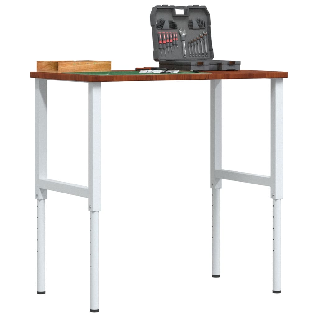 Workbench Dark Brown 100x60x(71.5-98) cm Rectangular