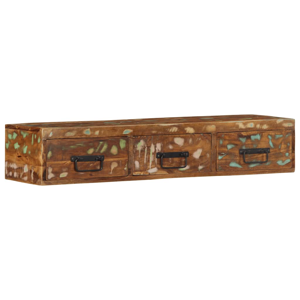 Wall-mounted TV Cabinet 100x30x19 cm Solid Wood Reclaimed