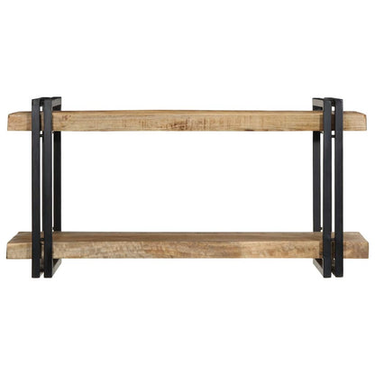 Wall Shelf 90x33x45 cm Solid Rough Wood Mango