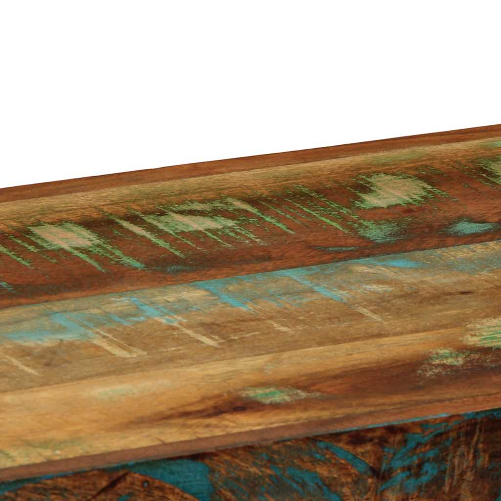 Wall Shelf Multicolour Solid Wood Reclaimed