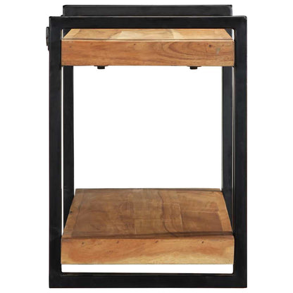 Wall Shelf 90x33x45 cm Solid Wood Acacia