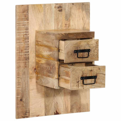 Bedside Cabinet 60x32x80 cm Solid Rough Wood Mango