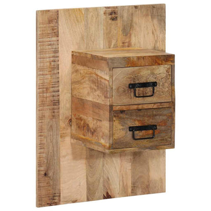 Bedside Cabinet 60x32x80 cm Solid Rough Wood Mango