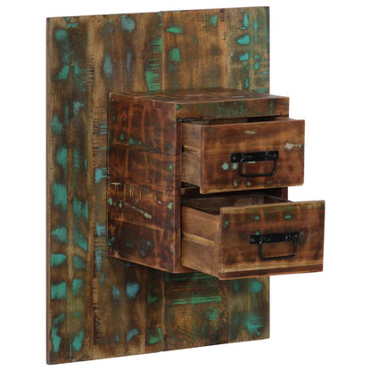 Bedside Cabinet Multicolour 60x32x80 cm Solid Wood Reclaimed