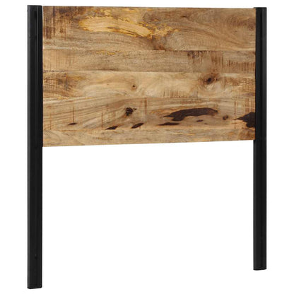 Headboard 100 cm Solid Wood Mango and Iron