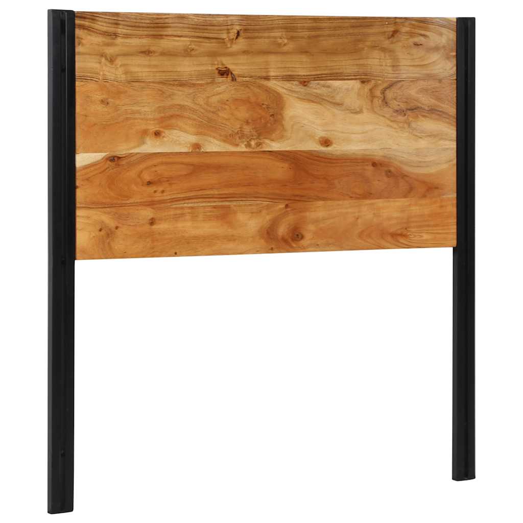 Headboard 100 cm Solid Wood Acacia and Iron