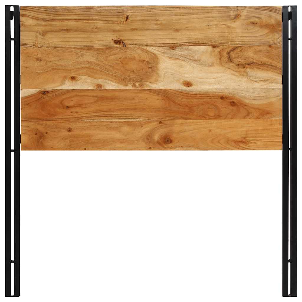 Headboard 100 cm Solid Wood Acacia and Iron