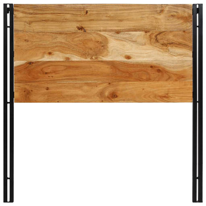 Headboard 100 cm Solid Wood Acacia and Iron