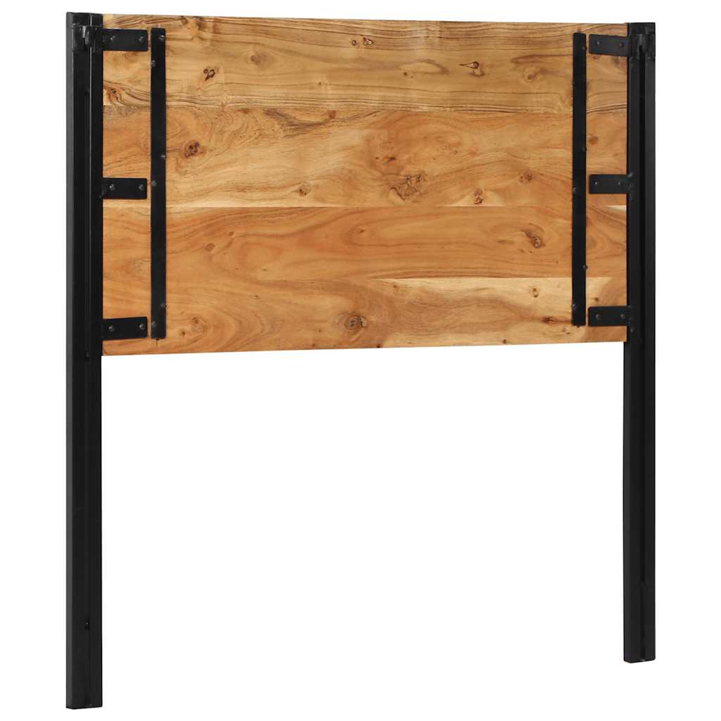 Headboard 100 cm Solid Wood Acacia and Iron