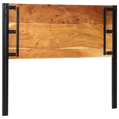 Headboard 120 cm Solid Wood Acacia and Iron