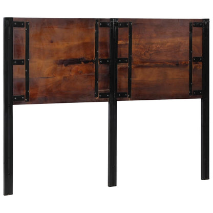 Headboard 140 cm Solid Wood Reclaimed and Iron