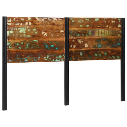 Headboard 160 cm Solid Wood Reclaimed and Iron