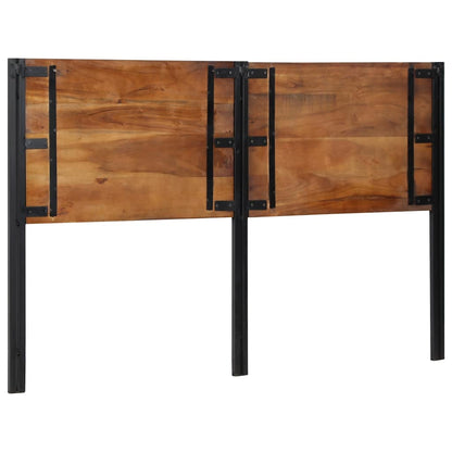 Headboard 160 cm Solid Wood Reclaimed and Iron