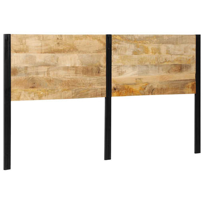 Headboard 180 cm Solid Wood Mango and Iron