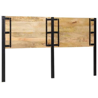 Headboard 180 cm Solid Wood Mango and Iron
