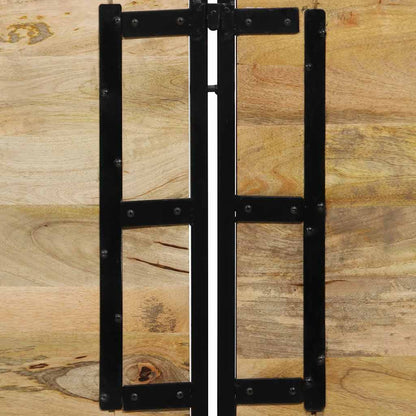 Headboard 180 cm Solid Wood Mango and Iron