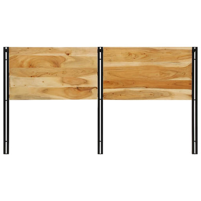 Headboard 180 cm Solid Wood Acacia and Iron