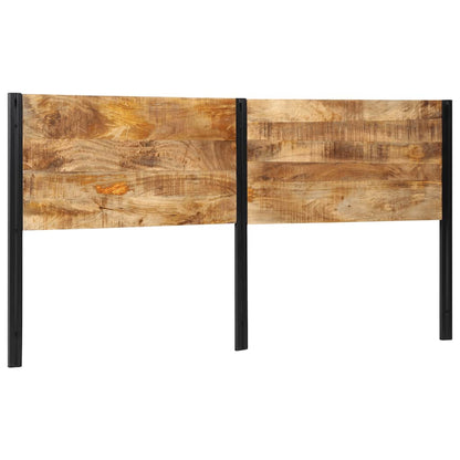Headboard 200 cm Solid Wood Mango and Iron