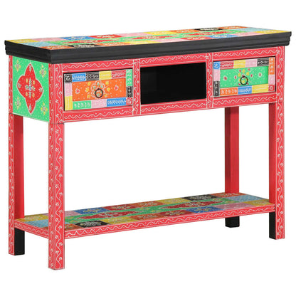 Console Table with Drawer Multicolour 100 x 30 x 77 cm