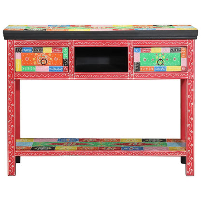 Console Table with Drawer Multicolour 100 x 30 x 77 cm