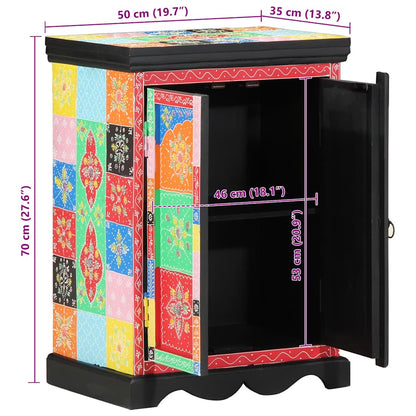 Console Table with Shelf with Door Multicolour 50 x 30 x 70 cm
