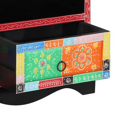 TV Cabinet Multicolour 80 x 35 x 50 cm Solid Mango Wood