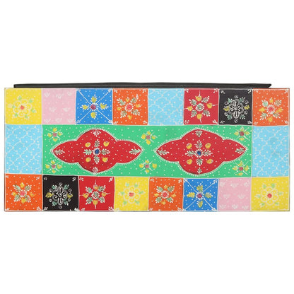 TV Cabinet Multicolour 80 x 35 x 50 cm Solid Mango Wood