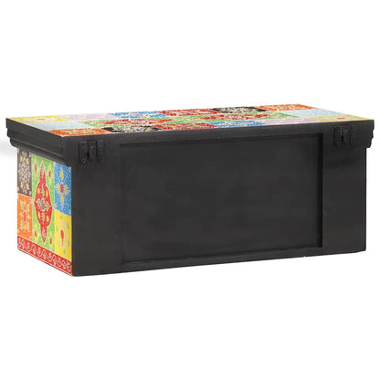 TV Cabinet Multicolour 60 x 30 x 24 cm Solid Mango wood