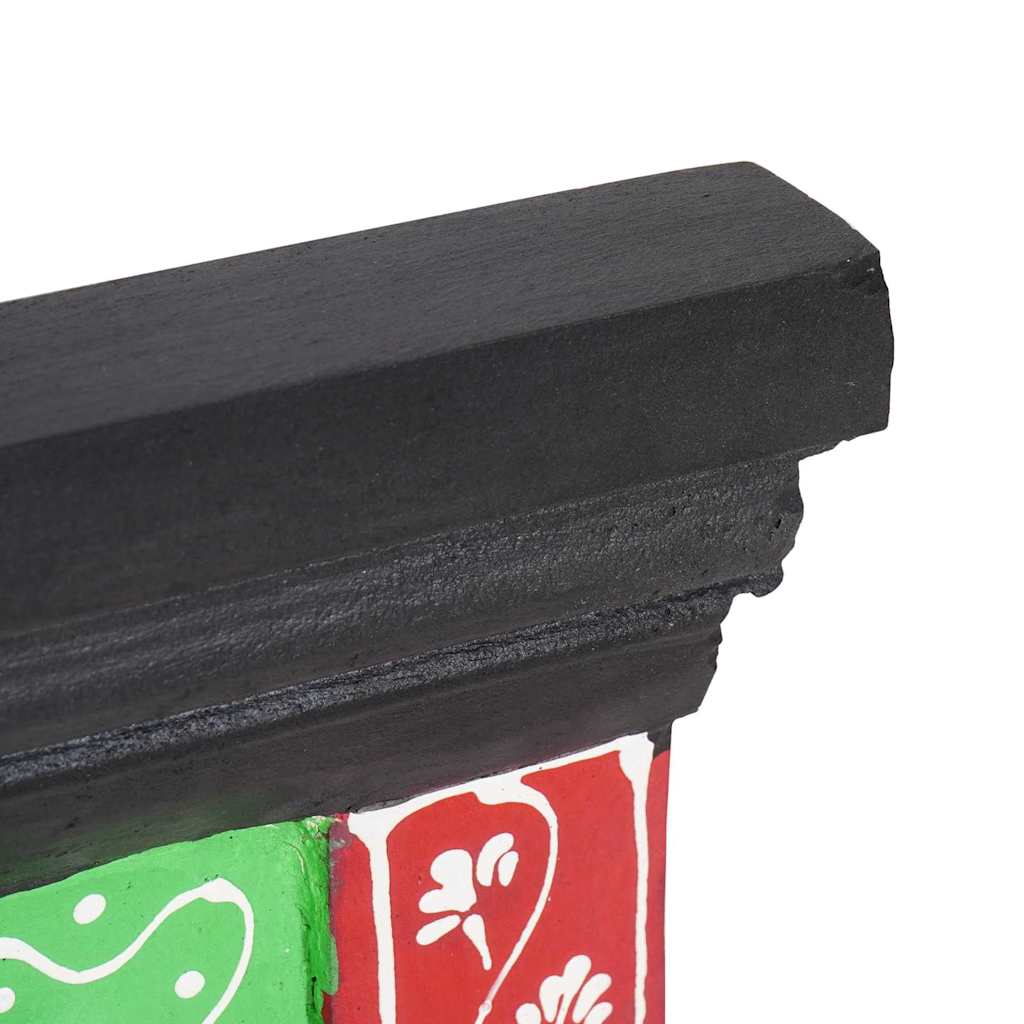 Coat Rack Black 80 x 25 x 2 cm Solid Mango Wood