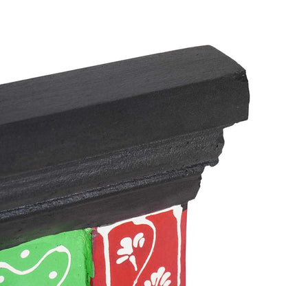 Coat Rack Black 80 x 25 x 2 cm Solid Mango Wood