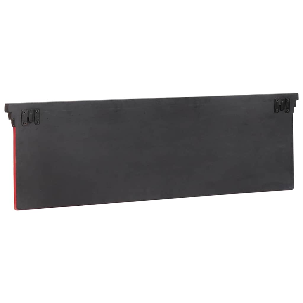 Coat Rack Black 80 x 25 x 2 cm Solid Mango Wood