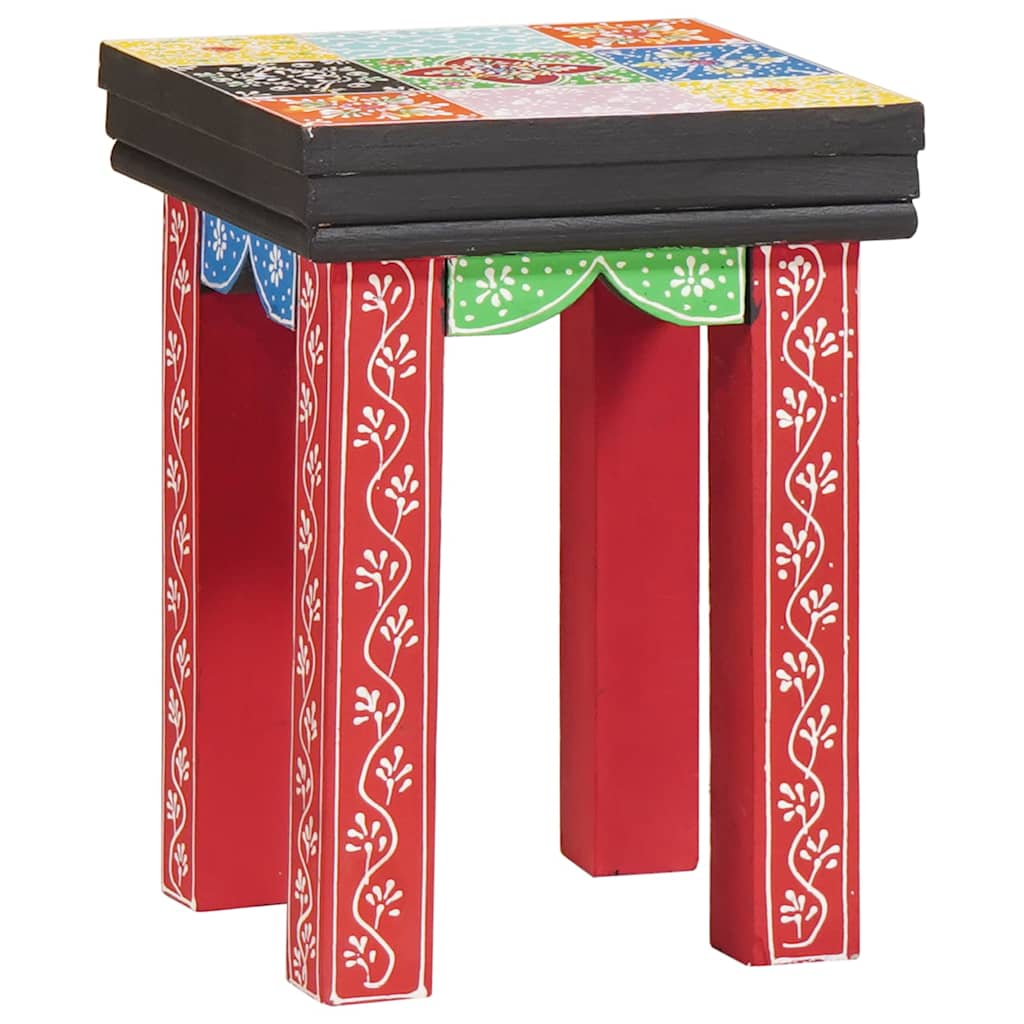 Square Table 3 pcs Multicolour