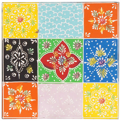 Square Table 3 pcs Multicolour