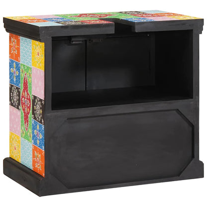Sink cabinet with Door Brown 60 x 35 x 55 cm Solid Mango Wood